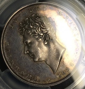 1826年英国ジョージ 4世プルーフハーフクラウン銀貨について | コイン ...